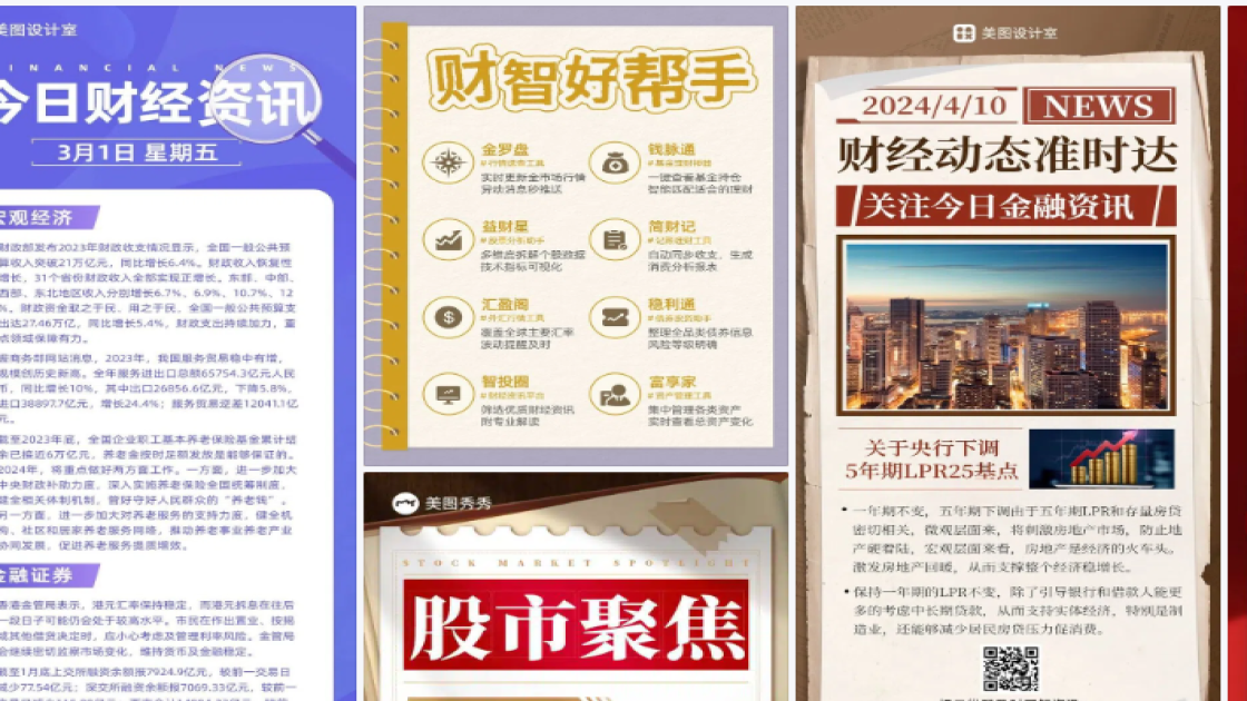 财经海报布局