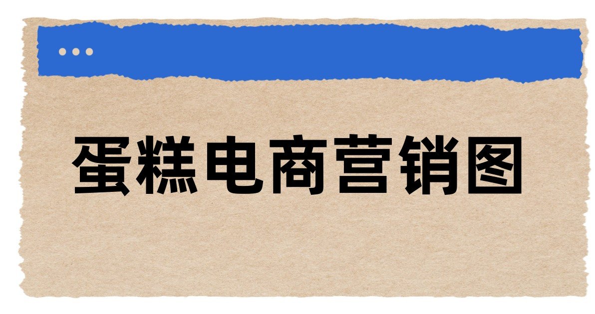 蛋糕电商营销图