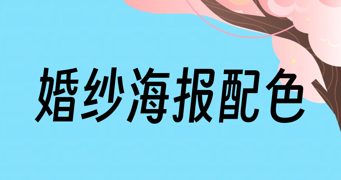 婚纱海报配色