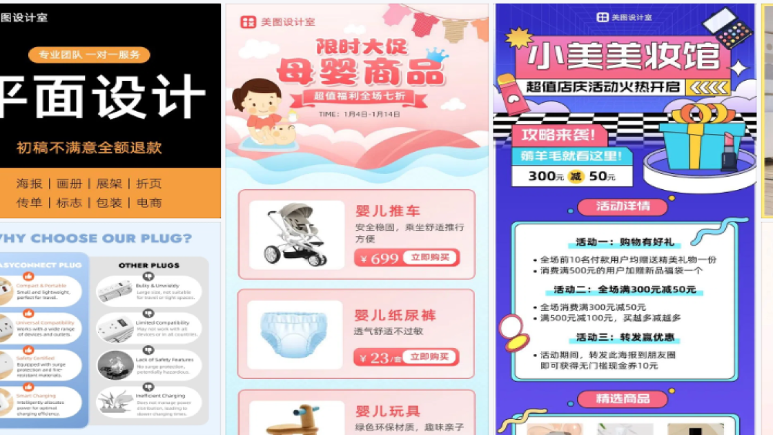 亚马逊商品图设计模板构图设计