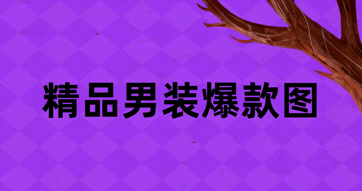 精品男装爆款图