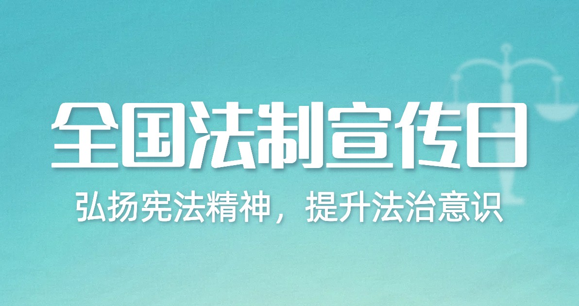 全国法制宣传日宣传海报
