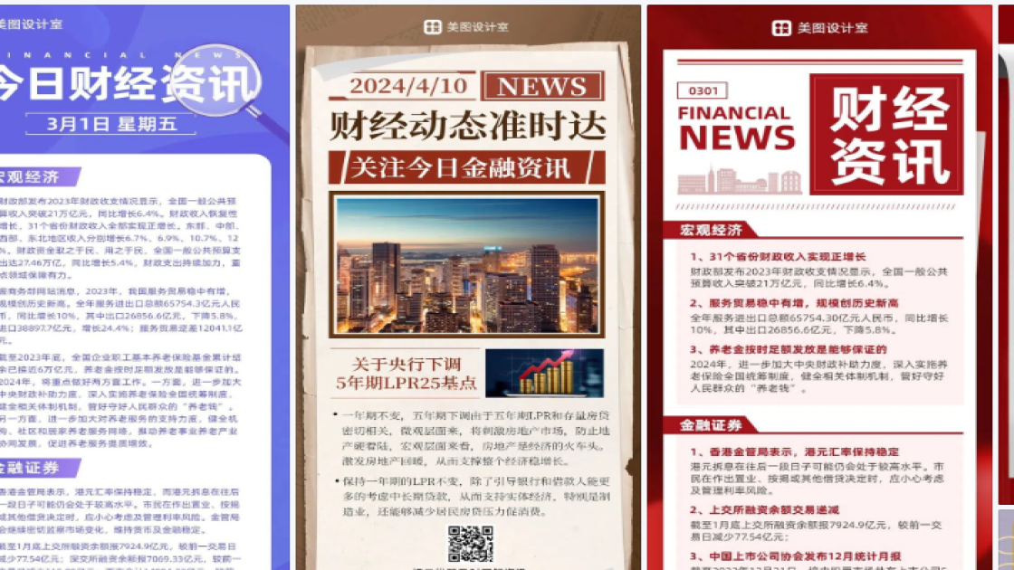 财经平面创意