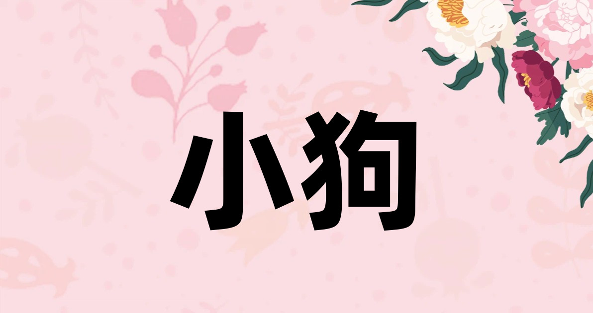 小狗