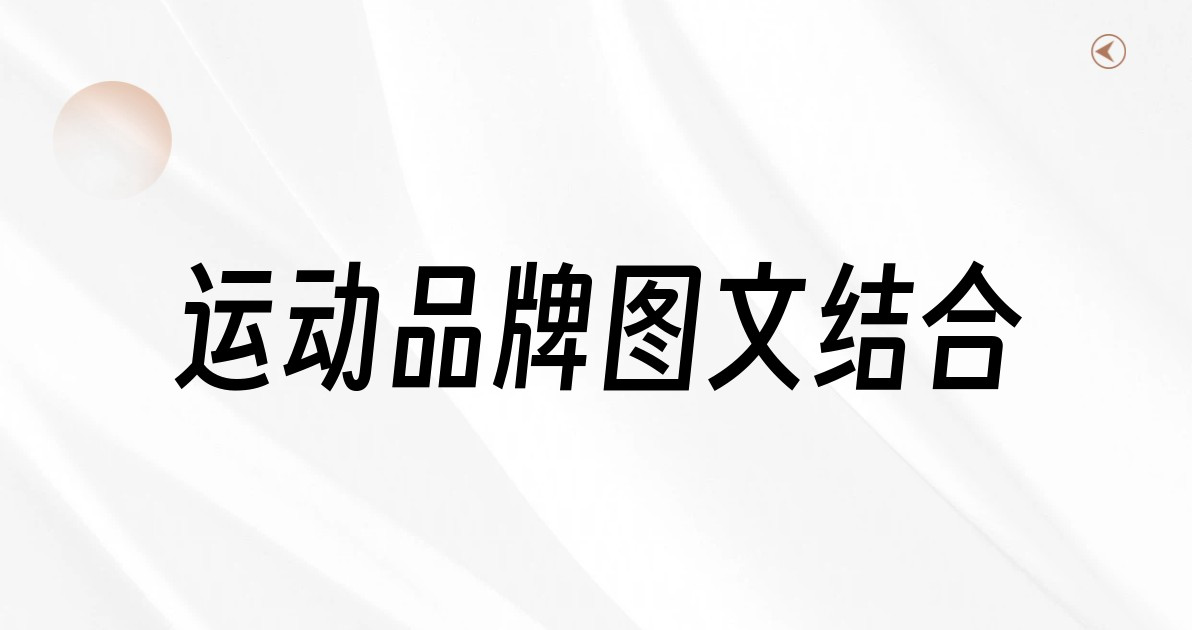 运动品牌图文结合