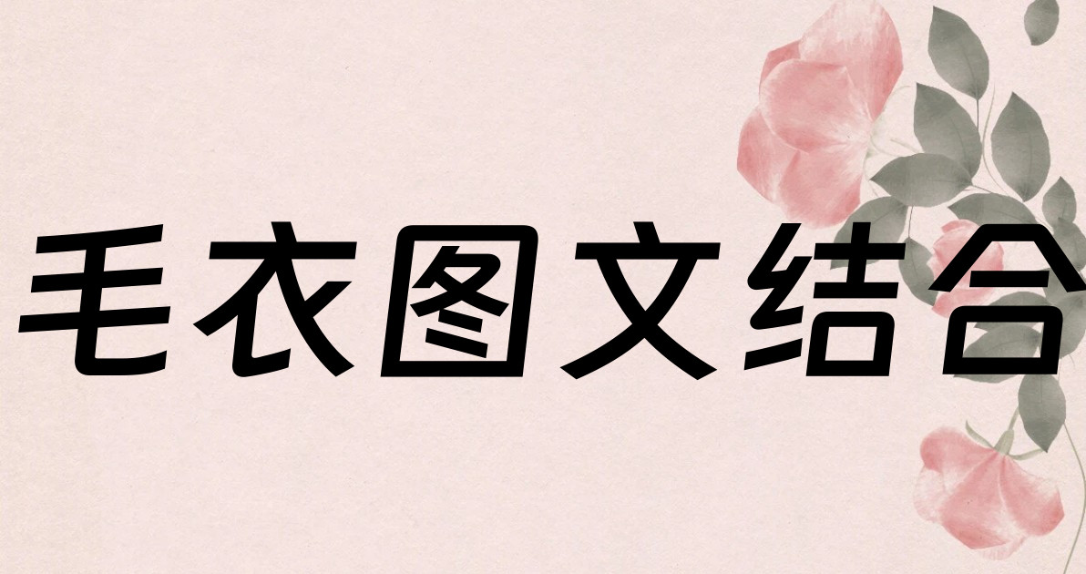 毛衣图文结合