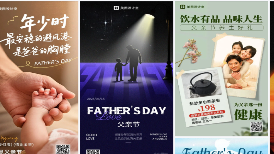父亲节海报在线制作
