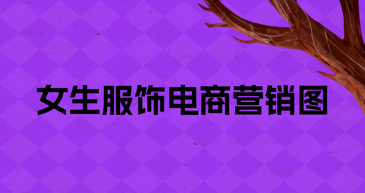女生服饰电商营销图