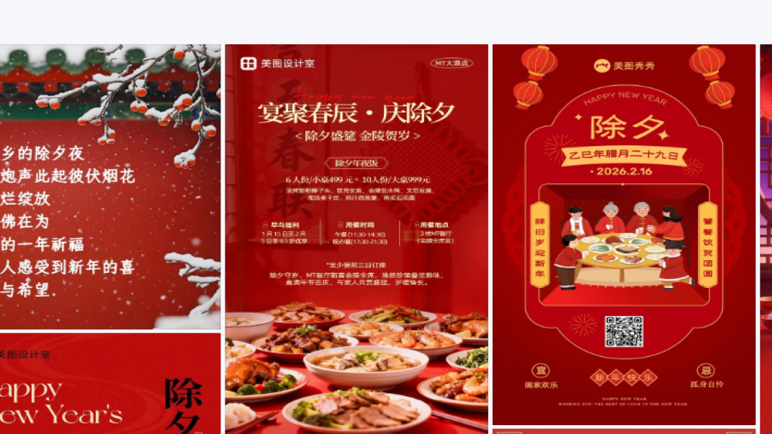 除夕图文结合
