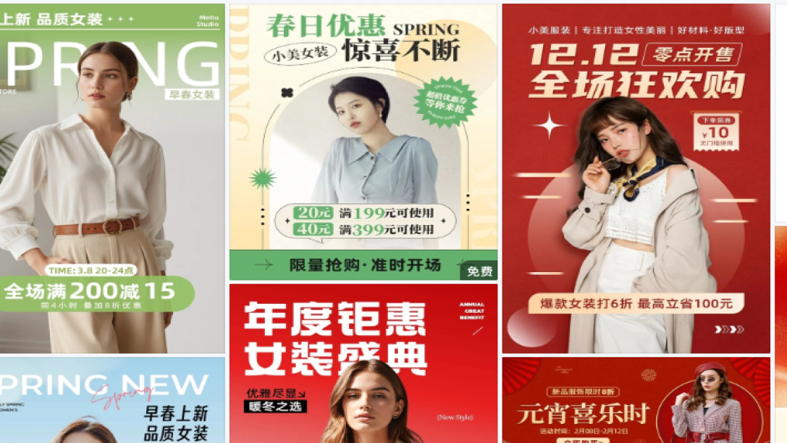女装电商版式