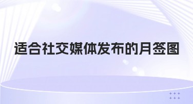 适合社交媒体发布的月签图推荐指南