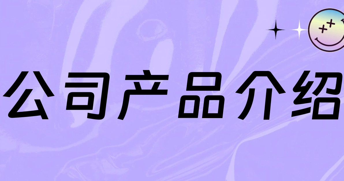 公司产品介绍