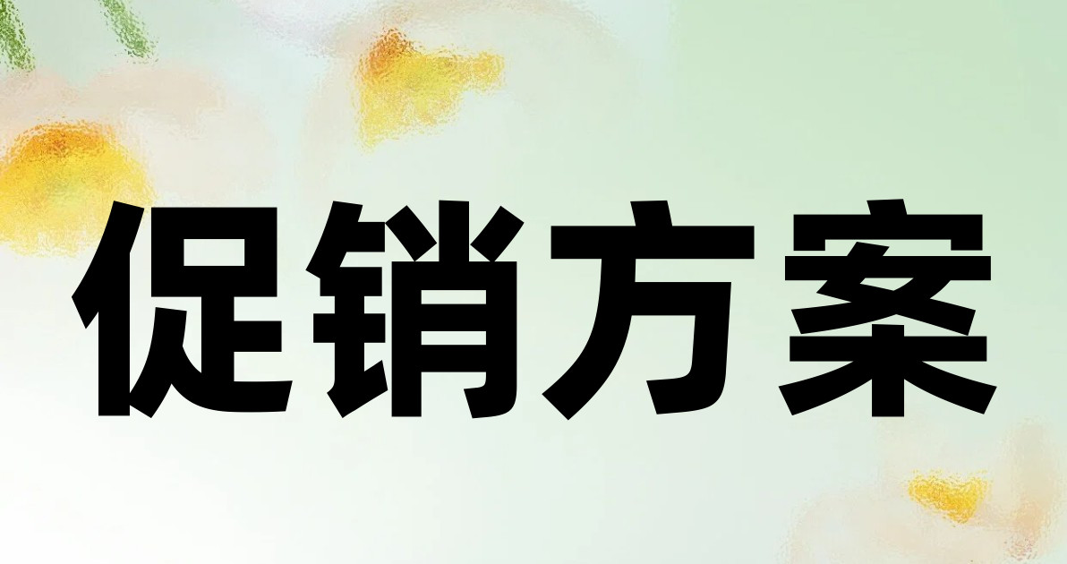 促销方案