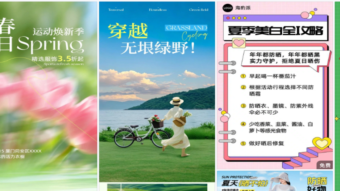 防晒衣海报设计
