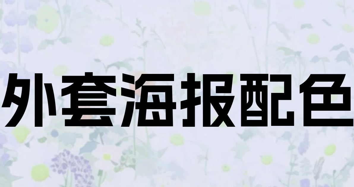外套海报配色