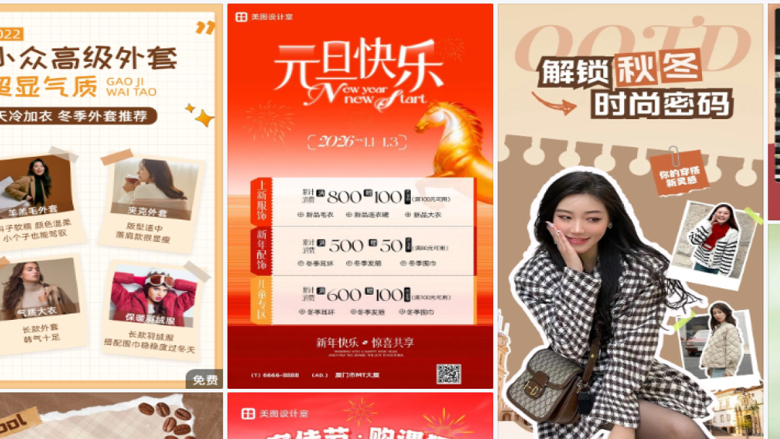 大衣海报配色