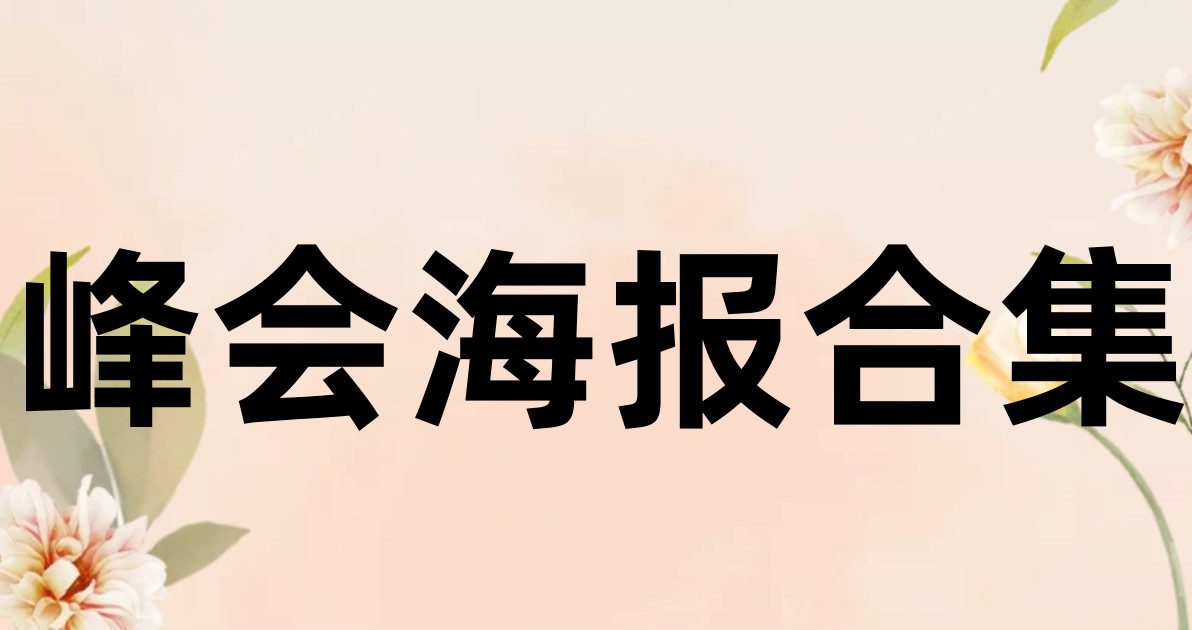 峰会海报合集