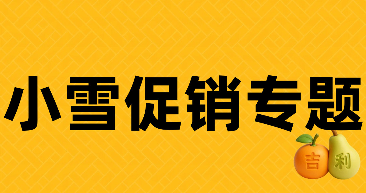 小雪促销专题