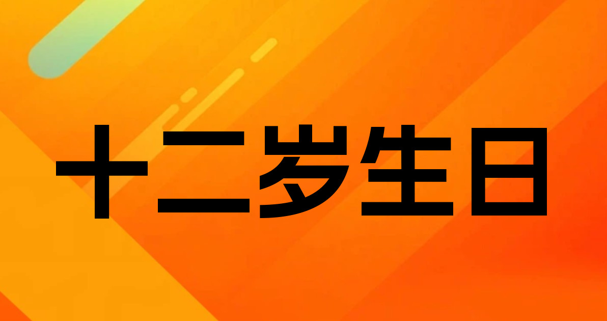 十二岁生日