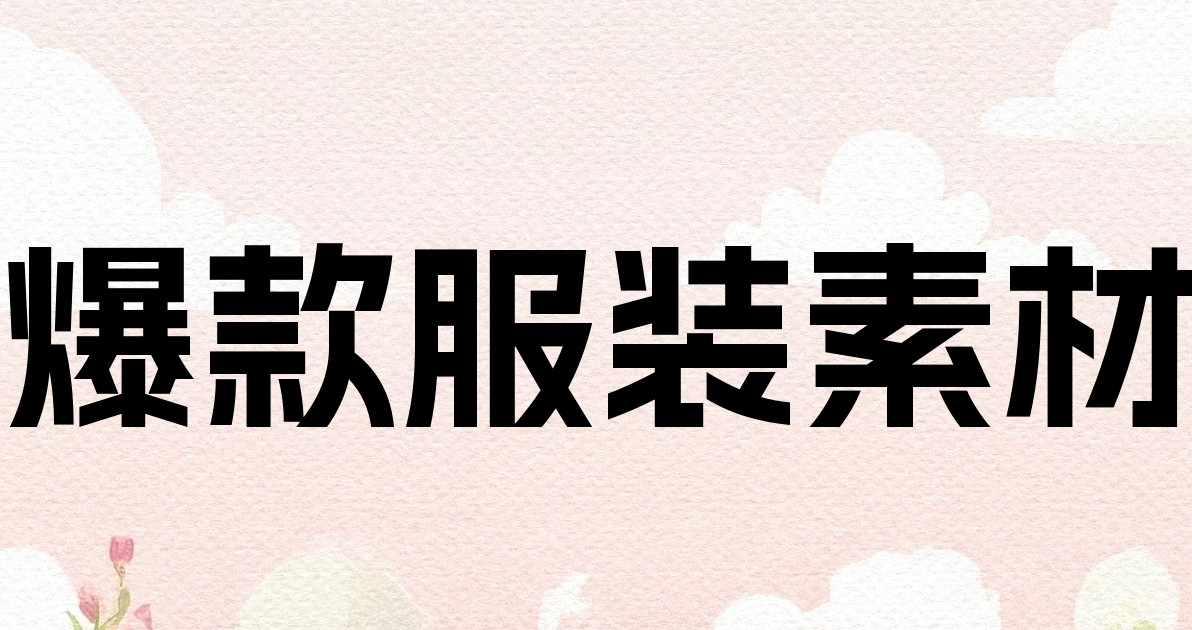 爆款服装素材