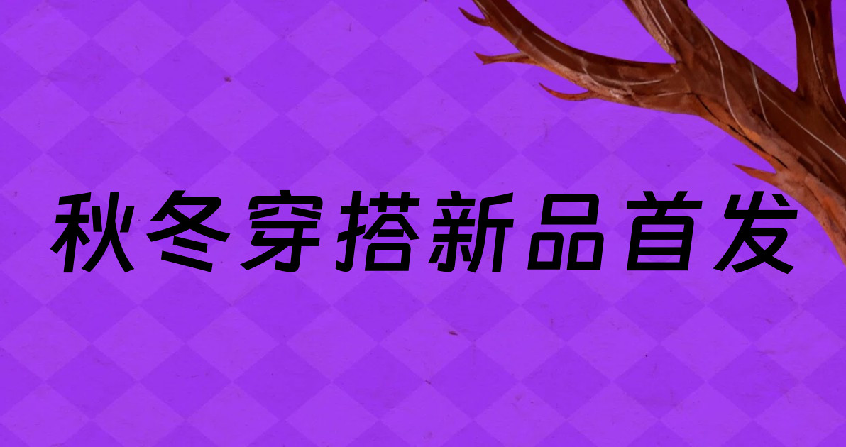 秋冬穿搭新品首发