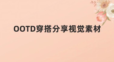 OOTD穿搭分享视觉素材设计网站推荐