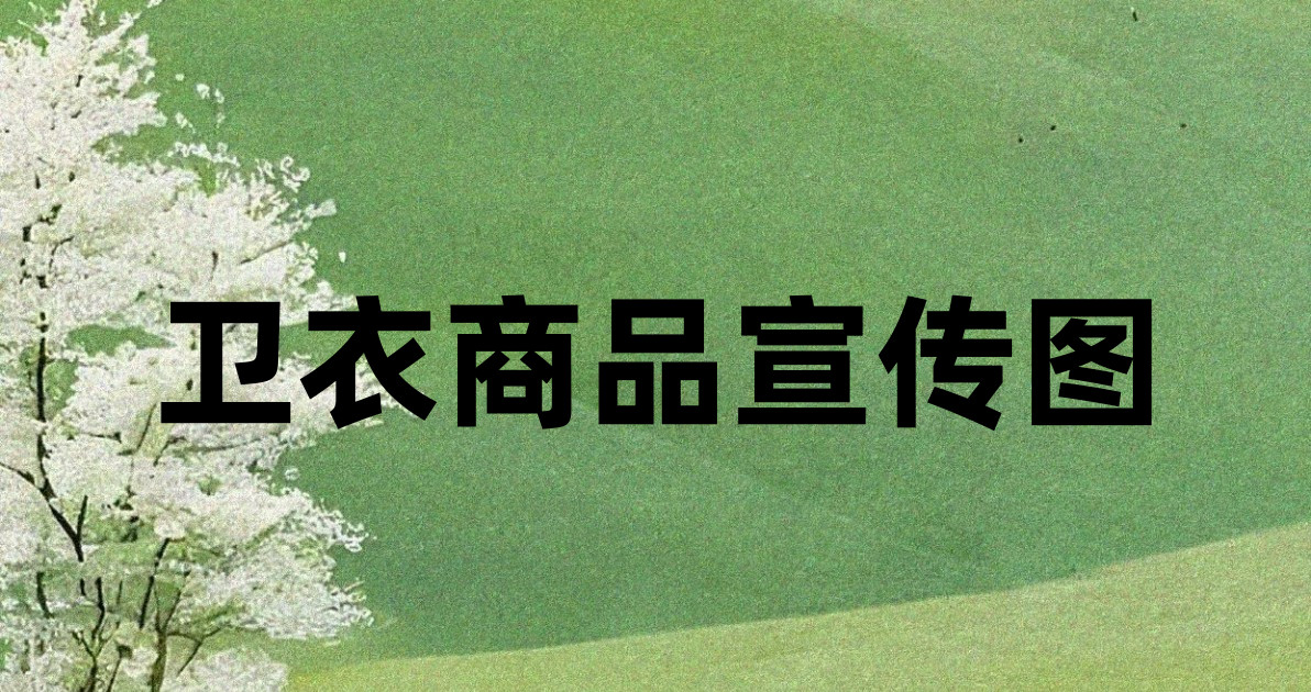 卫衣商品宣传图