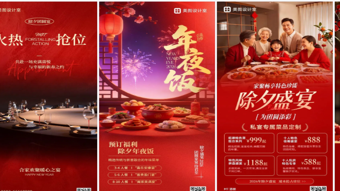 除夕电商版式