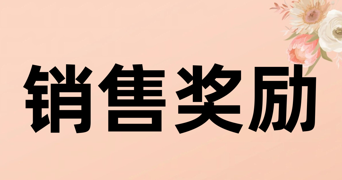 销售奖励