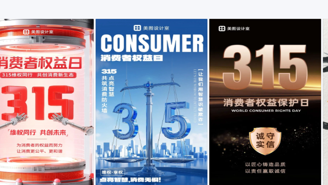 消费者权益日图文设计
