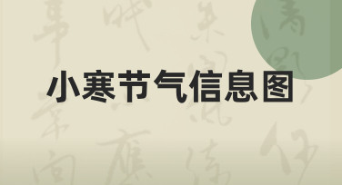 零基础如何快速制作小寒节气信息图？