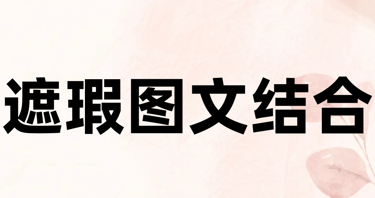 遮瑕图文结合