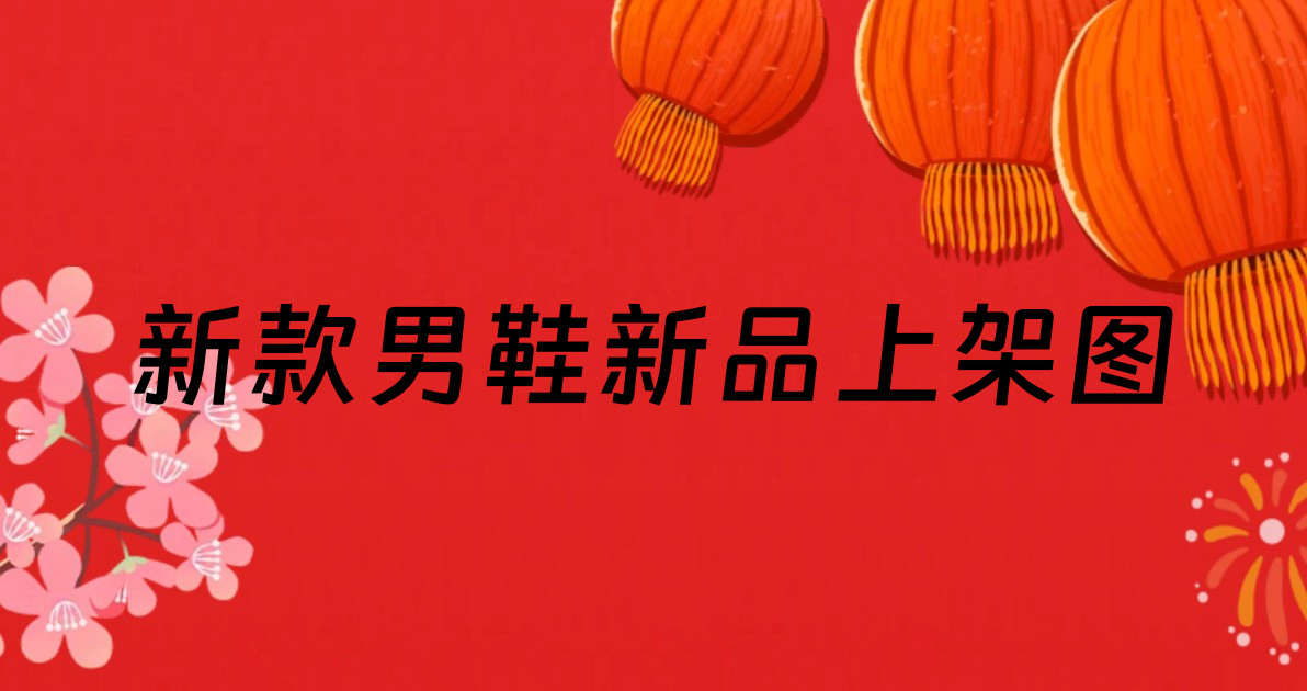 新款男鞋新品上架图