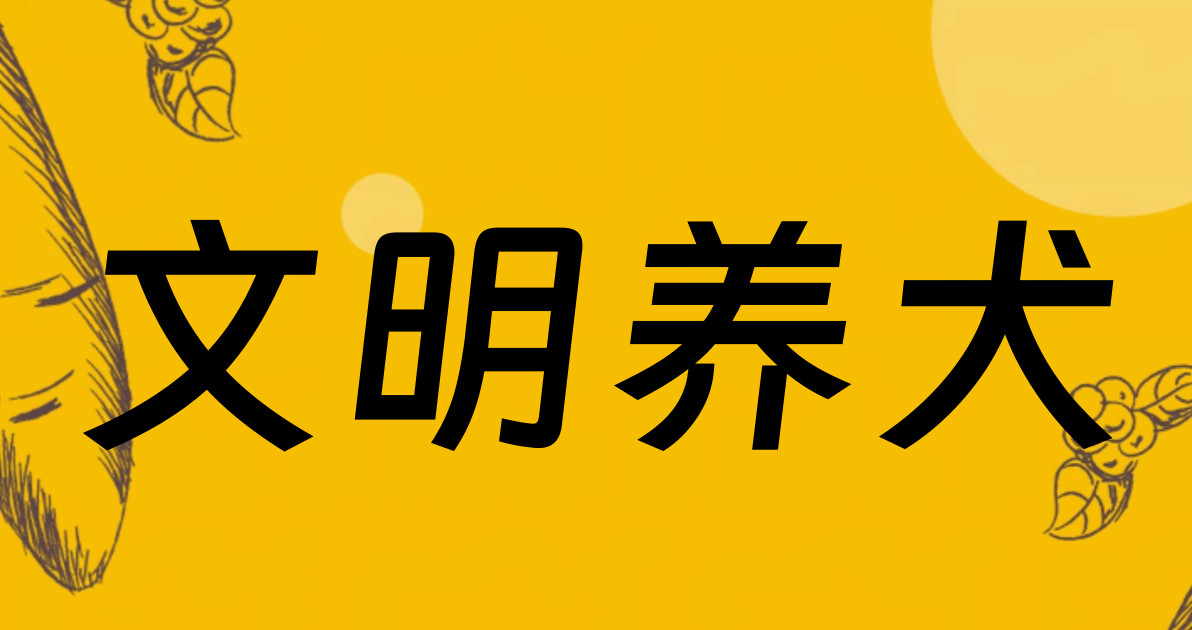 文明养犬
