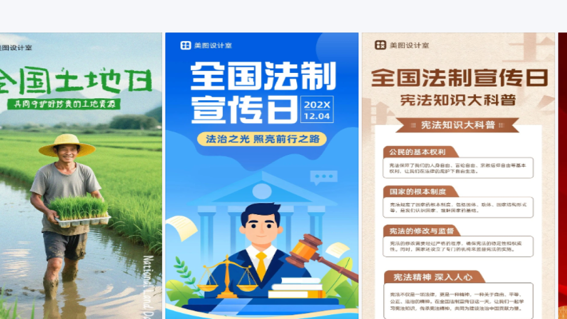 全国法制宣传日图文设计