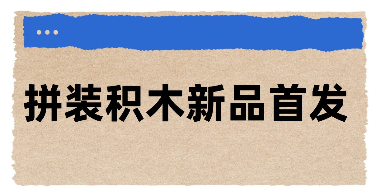 拼装积木新品首发