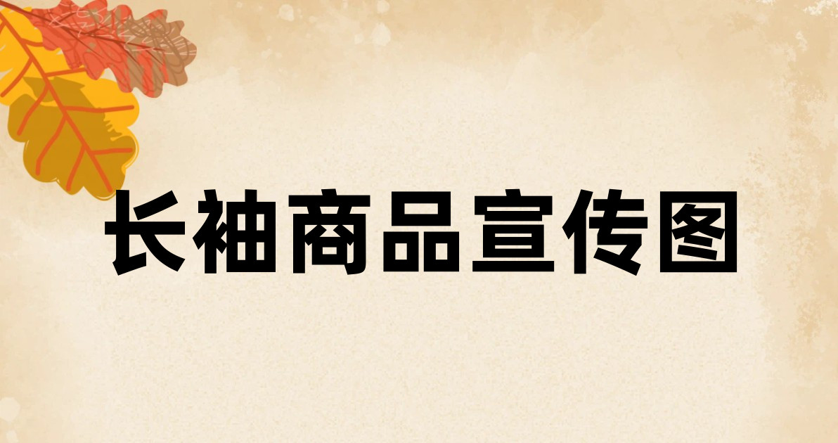 长袖商品宣传图