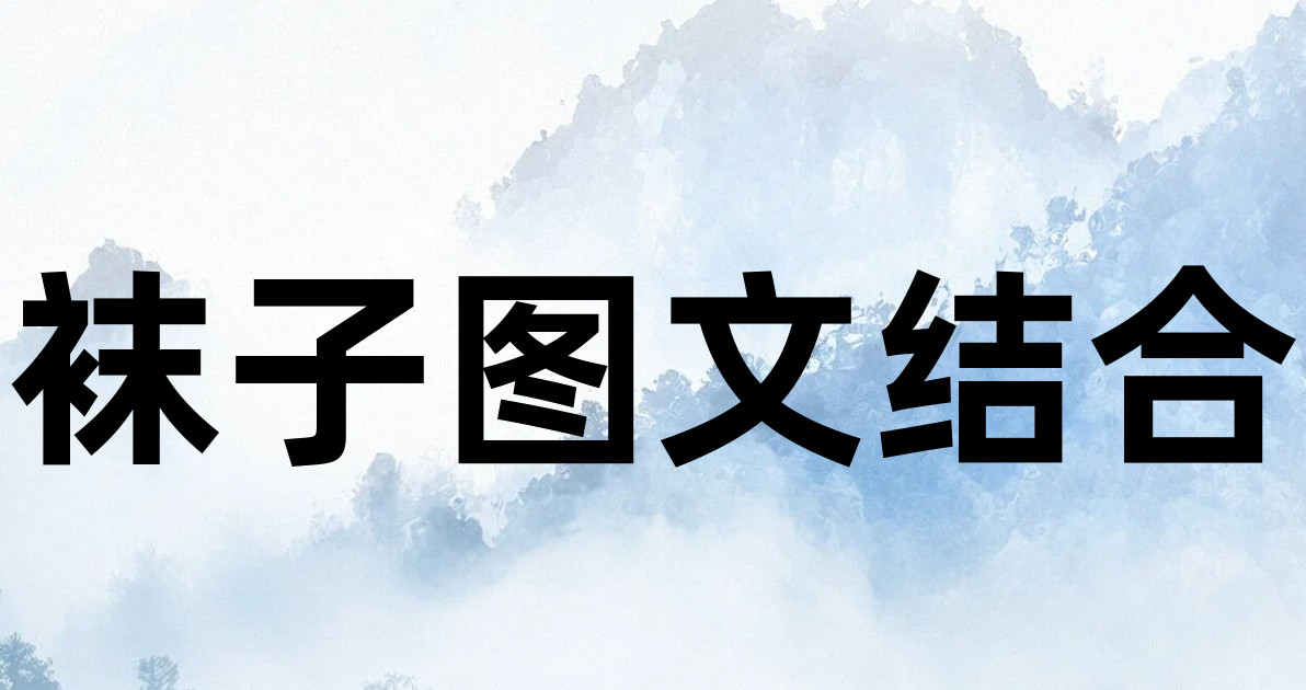 袜子图文结合