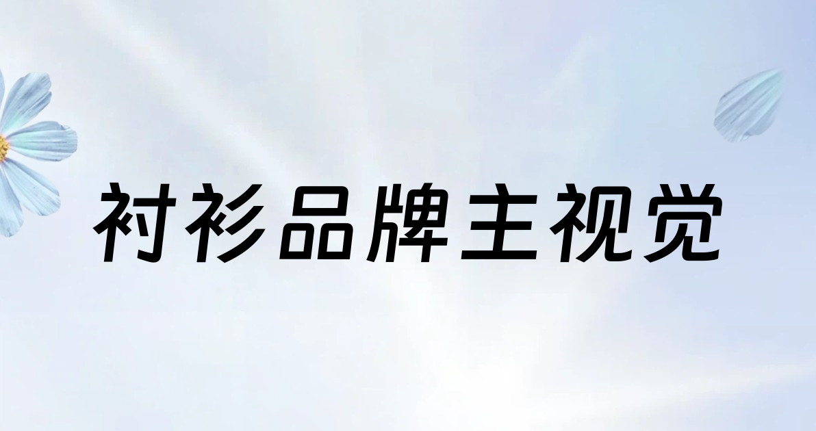 衬衫品牌主视觉