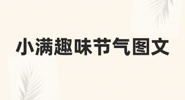 小满趣味节气图文的设计与制作指南