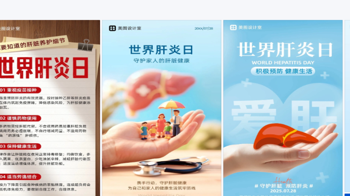 世界肝炎日图文设计