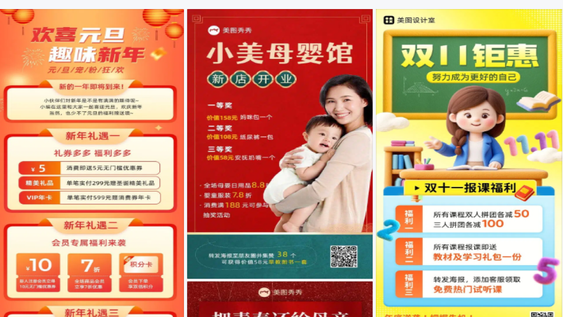 纹绣海报