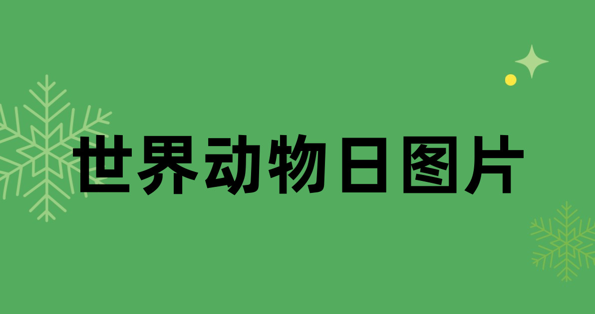 世界动物日图片