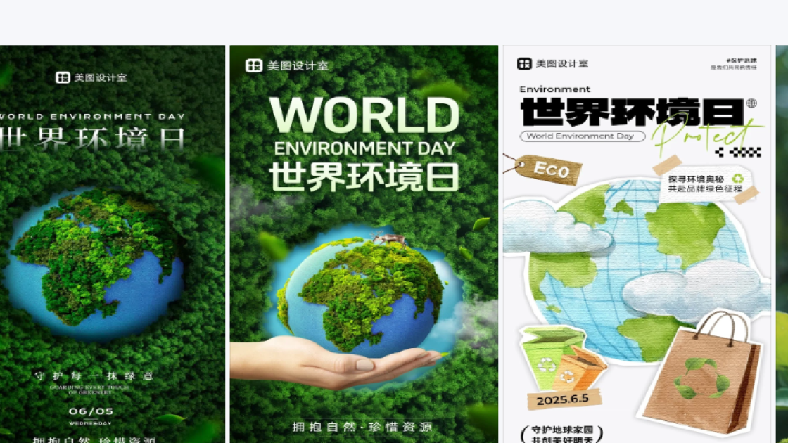 世界环境日海报设计推荐