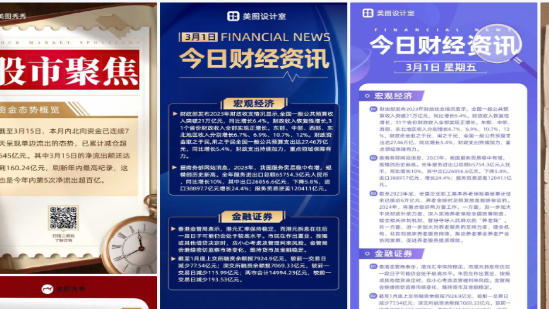 财经海报设计