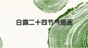 白露二十四节气插画：美图设计室带你体验节气之美