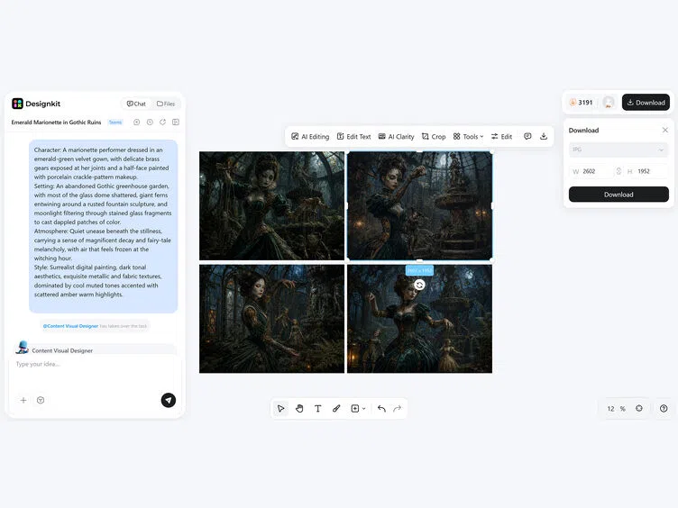 Generate and Download Your Artwork