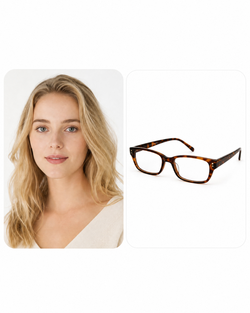 Portrait and eyeglasses for virtual glasses try-on