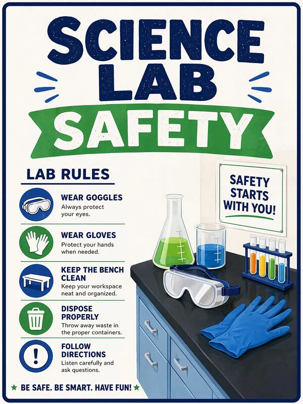 AI Generated Lab Safety Poster