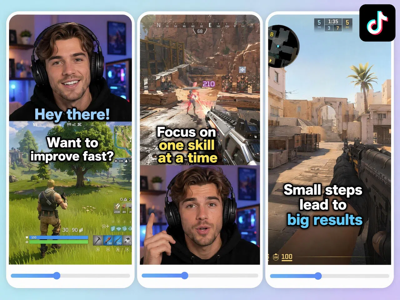 Split-Screen Gaming for Mobile-Friendly Highlights